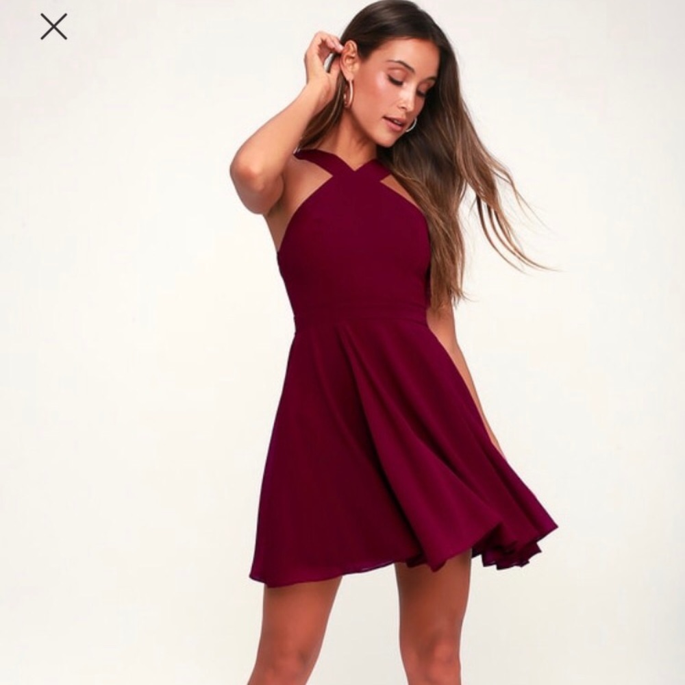 Maroon Lulu’s Cocktail Dress
